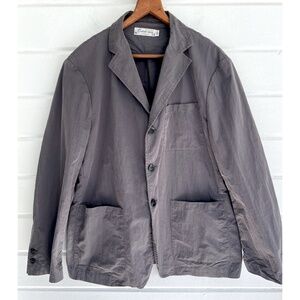 LABOUR UNION 'Salt Shrinking Gorge Lapel Chore Blazer' in Gray - 40